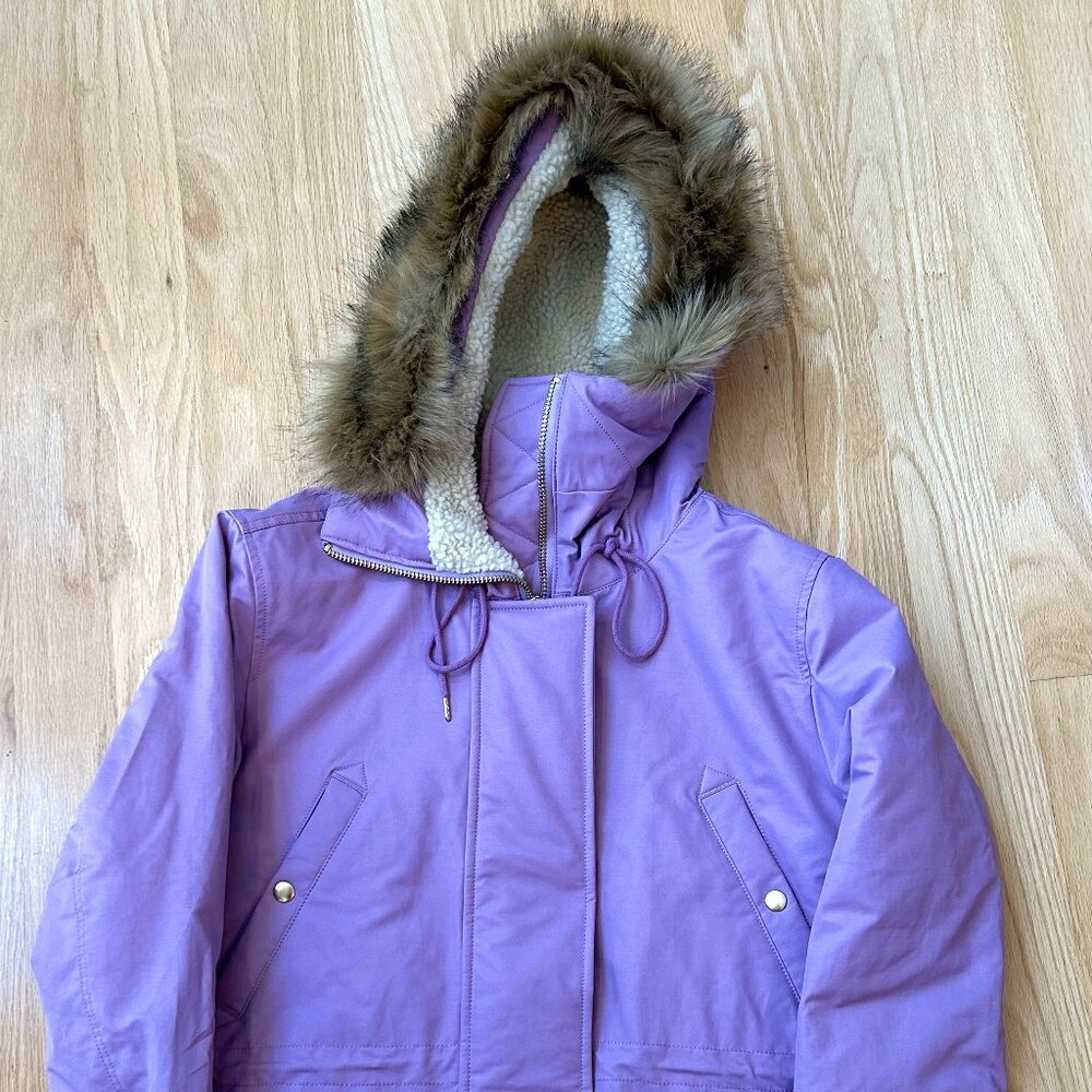 J.Crew NWT Lavender Perfect Eco-Friendly Winter Parka Size Medium